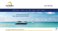 Desktop Screenshot of coolbreezeboatrentals.com